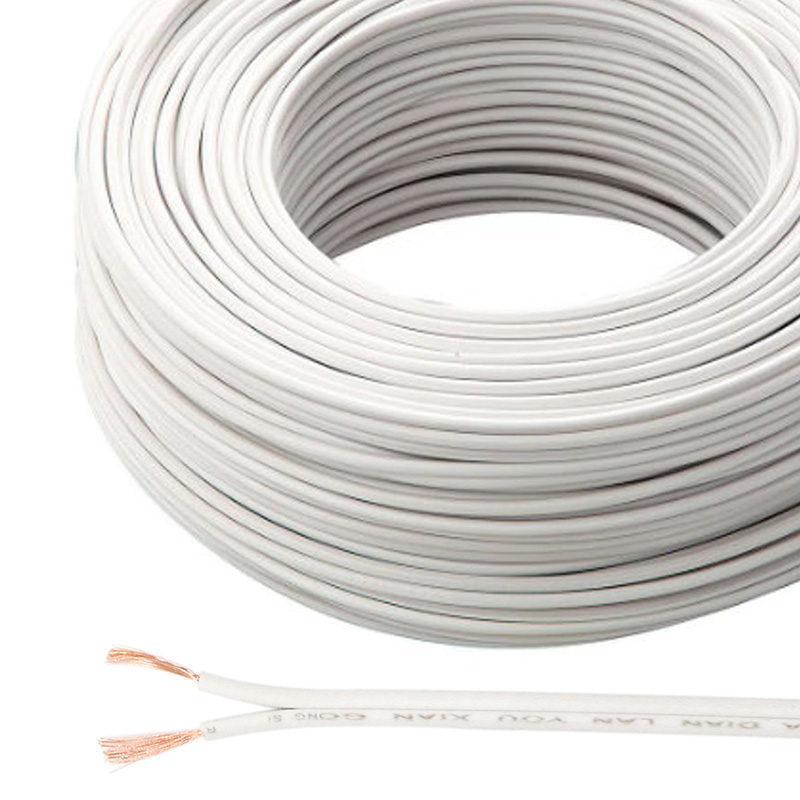 White 18AWG 2pin Power Wire Cable Copper Core For LED Strips and Power Supply - 3.28' by sale